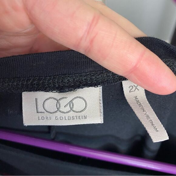 LOGO - by Lori Goldstein - tunic length long sleeve top - Picture 6 of 8